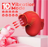 Mini vibrador de dedo Rose Estimulación del clítoris para parejas que coquetean